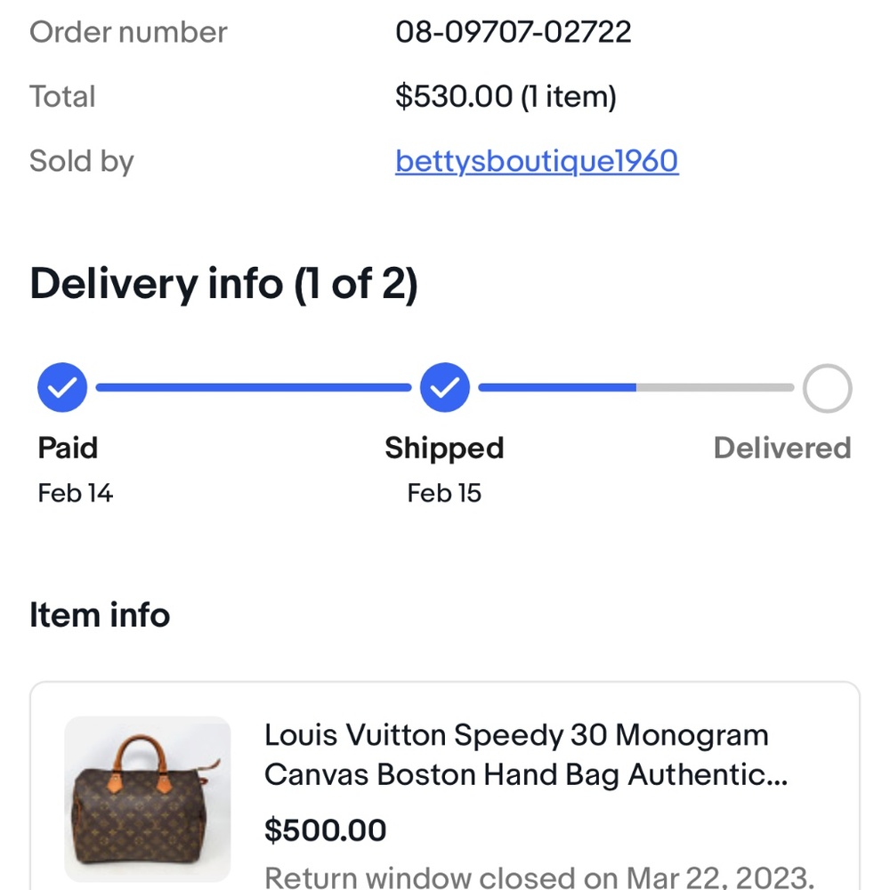 Louis V speedy bag 30’ - Picture 5 of 5